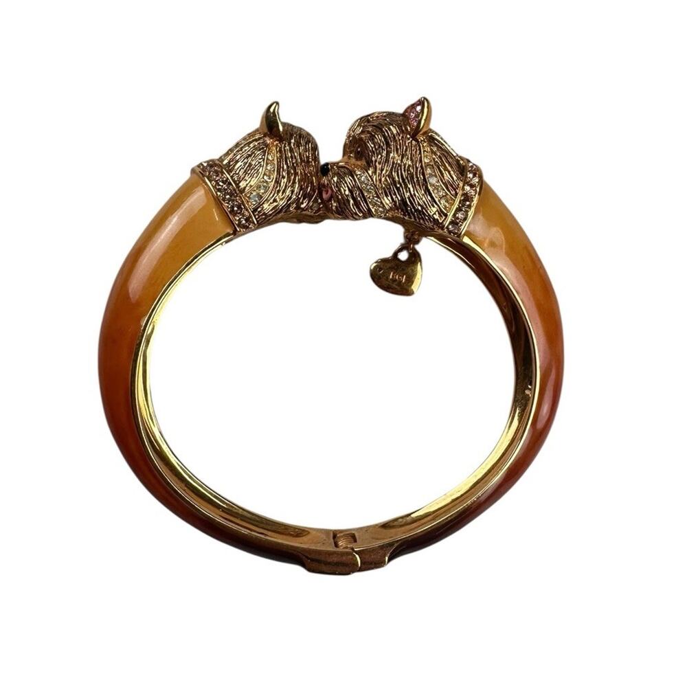 Bradford Exchange Sophistipups I Love My Yorkie Hinged Bracelet
